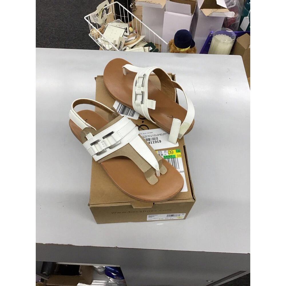 B.O.C. Bia Keegan White slingback strap footbed Sandals